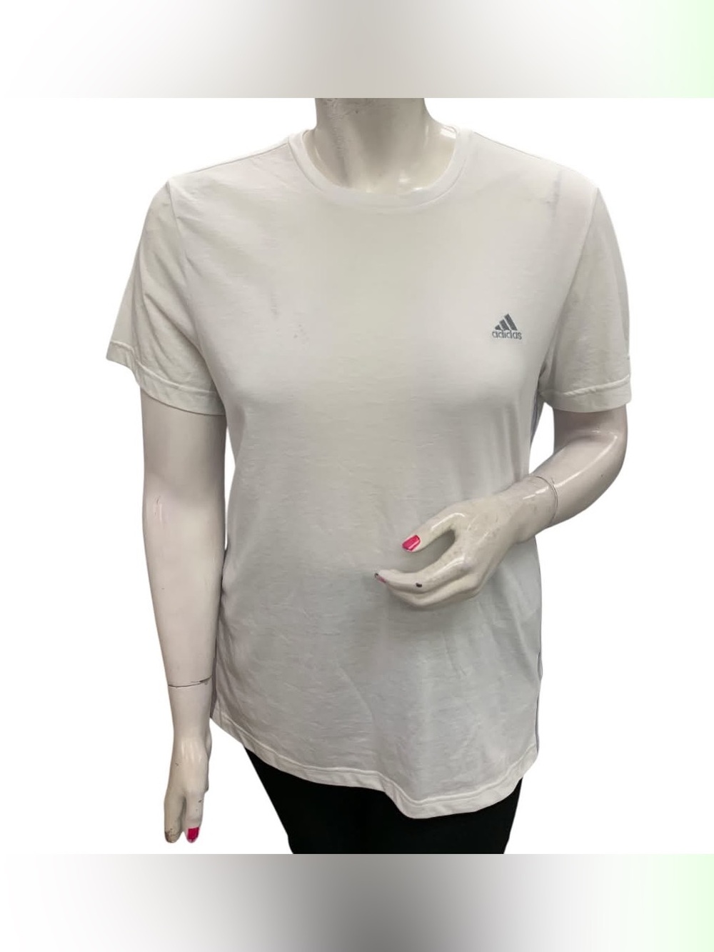 Adidas NWT White Crewneck Performance Tee Size L